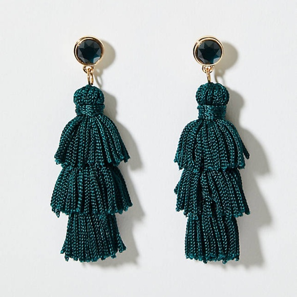 LOFT Jewelry - Jade Green Tassel Earrings